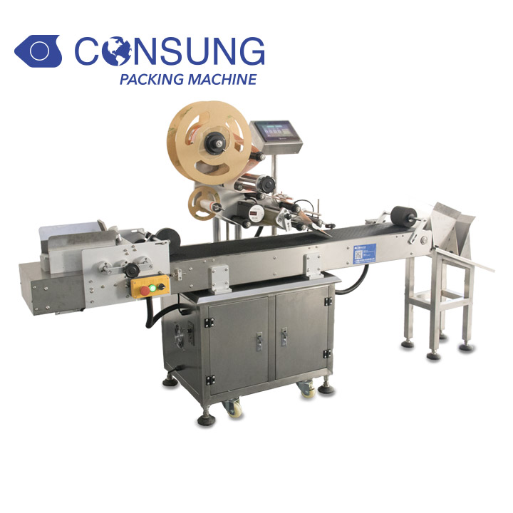 Holand customer order plastic bag labeling machine