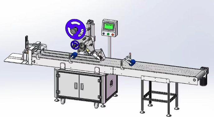 Latvia customer order automatic bag labeling machine