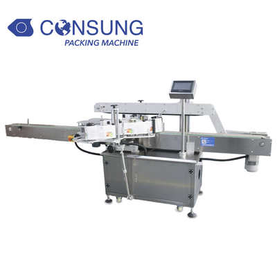 Automatic sticker labeling machine labeler for flat bottle two sides labeling