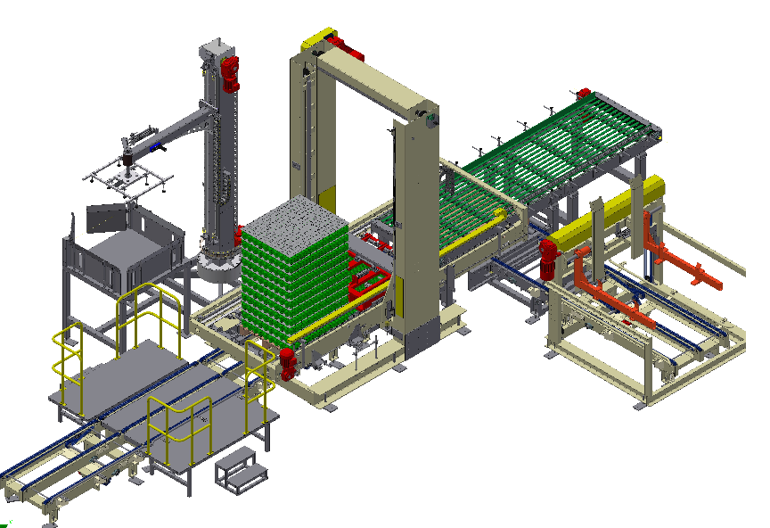 Low Level Bulk PET Bottle Glass Bottle Automatic Depalletizer