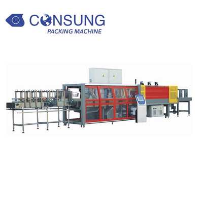 High Speed Automatic Film Shrink Wrapping System for Bottle